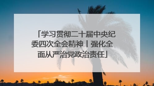 学习贯彻二十届中央纪委四次全会精神丨强化全面从严治党政治责任