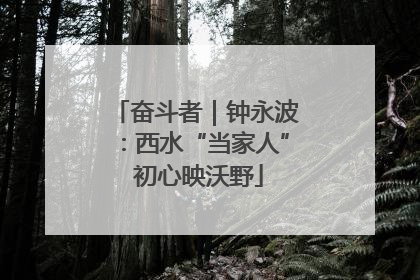 奋斗者｜钟永波：西水“当家人” 初心映沃野