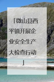 微山县西平镇开展企业安全生产大检查行动