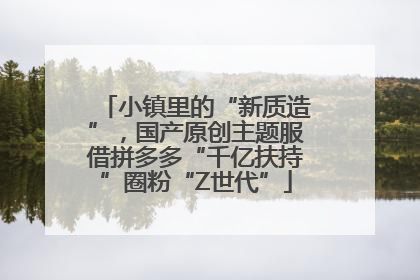小镇里的“新质造”，国产原创主题服借拼多多“千亿扶持”圈粉“Z世代”