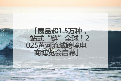 展品超1.5万种，一站式“链”全球！2025黄河流域跨境电商博览会启幕
