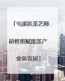 屯溪区茶艺师研修班赋能茶产业新发展