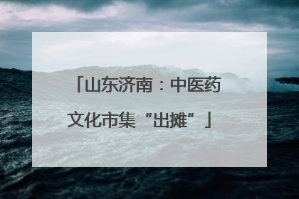 山东济南：中医药文化市集“出摊”