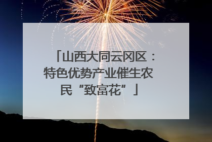 山西大同云冈区：特色优势产业催生农民“致富花”