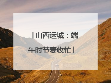 山西运城：端午时节麦收忙