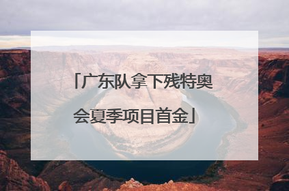 广东队拿下残特奥会夏季项目首金