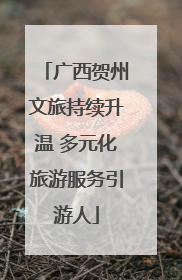 广西贺州文旅持续升温 多元化旅游服务引游人