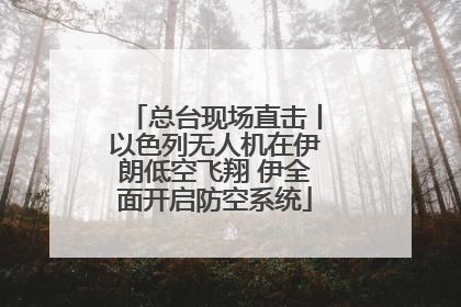 总台现场直击丨以色列无人机在伊朗低空飞翔 伊全面开启防空系统