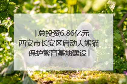 总投资6.86亿元 西安市长安区启动大熊猫保护繁育基地建设