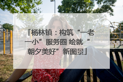 杨林镇：构筑“一老一小”服务圈 绘就“朝夕美好”新图景