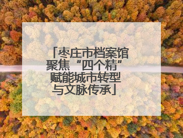 枣庄市档案馆聚焦“四个精” 赋能城市转型与文脉传承