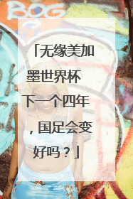 无缘美加墨世界杯 下一个四年，国足会变好吗？