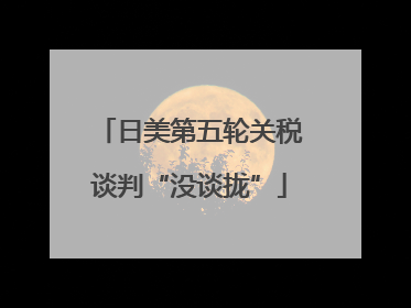 日美第五轮关税谈判“没谈拢”