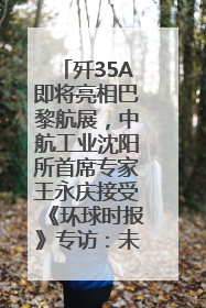 歼35A即将亮相巴黎航展，中航工业沈阳所首席专家王永庆接受《环球时报》专访：未来数量可以有很多