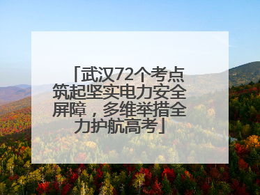 武汉72个考点筑起坚实电力安全屏障，多维举措全力护航高考