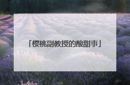 樱桃副教授的酸甜事