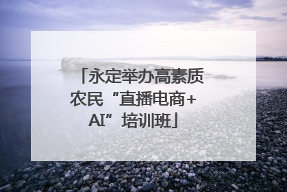 永定举办高素质农民“直播电商+AI”培训班