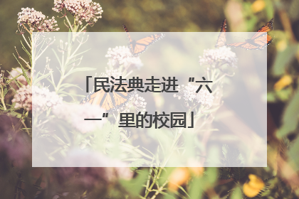 民法典走进“六一”里的校园