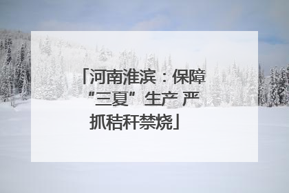 河南淮滨：保障“三夏”生产 严抓秸秆禁烧