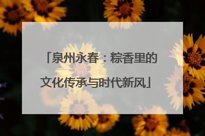 泉州永春：粽香里的文化传承与时代新风