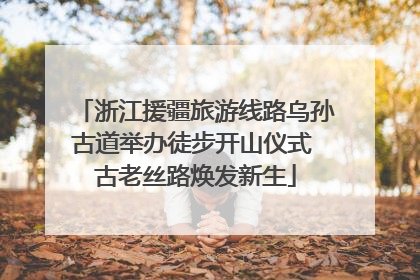浙江援疆旅游线路乌孙古道举办徒步开山仪式 古老丝路焕发新生