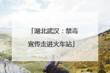 湖北武汉：禁毒宣传走进火车站