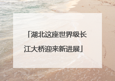 湖北这座世界级长江大桥迎来新进展