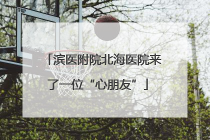 滨医附院北海医院来了一位“心朋友”