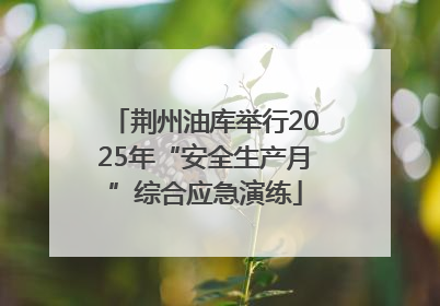 荆州油库举行2025年“安全生产月”综合应急演练