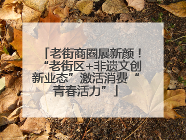 老街商圈展新颜！“老街区+非遗文创新业态”激活消费“青春活力”