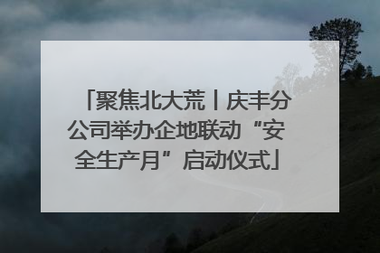 聚焦北大荒丨庆丰分公司举办企地联动“安全生产月”启动仪式