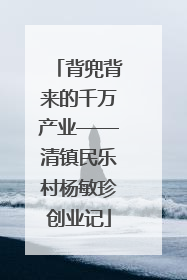 背兜背来的千万产业——清镇民乐村杨敏珍创业记