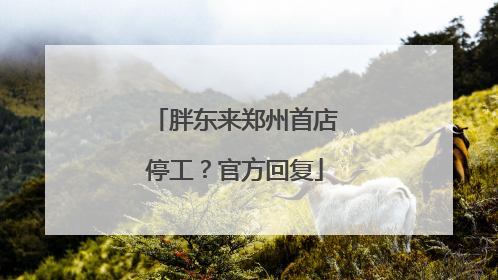 胖东来郑州首店停工？官方回复
