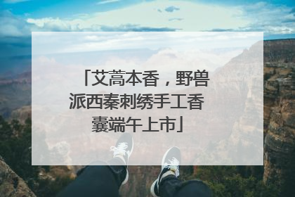 艾蒿本香，野兽派西秦刺绣手工香囊端午上市