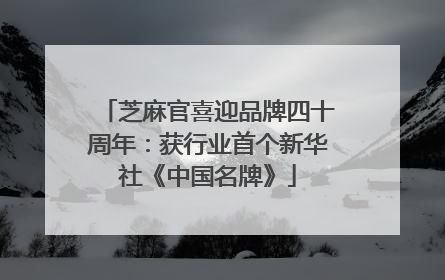 芝麻官喜迎品牌四十周年：获行业首个新华社《中国名牌》