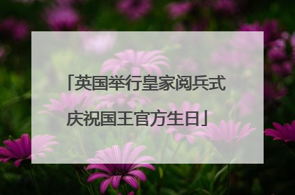 英国举行皇家阅兵式庆祝国王官方生日