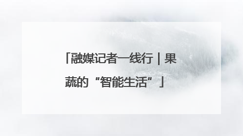 融媒记者一线行｜果蔬的“智能生活”