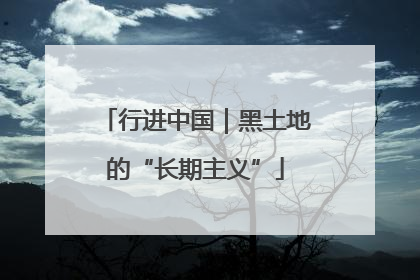 行进中国｜黑土地的“长期主义”