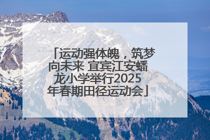 运动强体魄，筑梦向未来 宜宾江安蟠龙小学举行2025年春期田径运动会