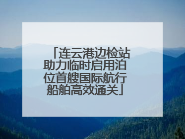 连云港边检站助力临时启用泊位首艘国际航行船舶高效通关