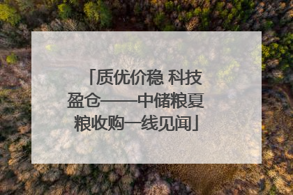 质优价稳 科技盈仓——中储粮夏粮收购一线见闻