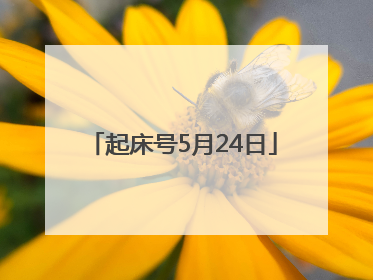 起床号5月24日