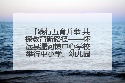 践行五育并举 共探教育新路径——怀远县淝河镇中心学校举行中小学、幼儿园班主任论坛活动