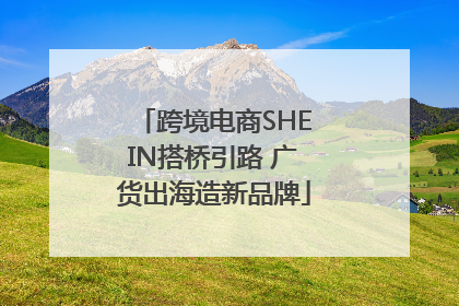 跨境电商SHEIN搭桥引路 广货出海造新品牌