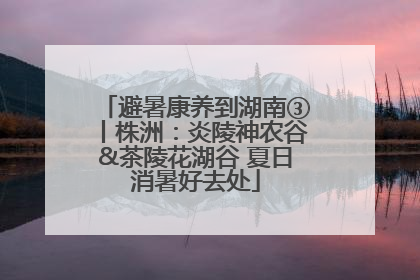 避暑康养到湖南③丨株洲：炎陵神农谷&茶陵花湖谷 夏日消暑好去处