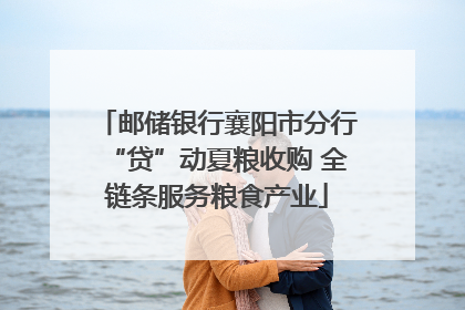 邮储银行襄阳市分行“贷”动夏粮收购 全链条服务粮食产业