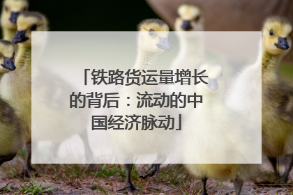 铁路货运量增长的背后：流动的中国经济脉动