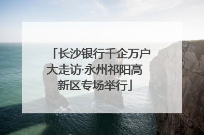 长沙银行千企万户大走访·永州祁阳高新区专场举行