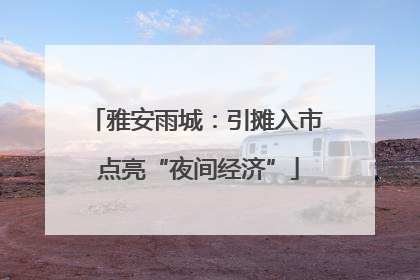 雅安雨城：引摊入市 点亮“夜间经济”