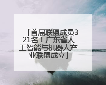 首届联盟成员321名！广东省人工智能与机器人产业联盟成立